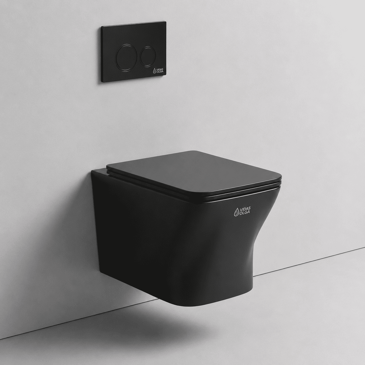 WC Encastrable Noir